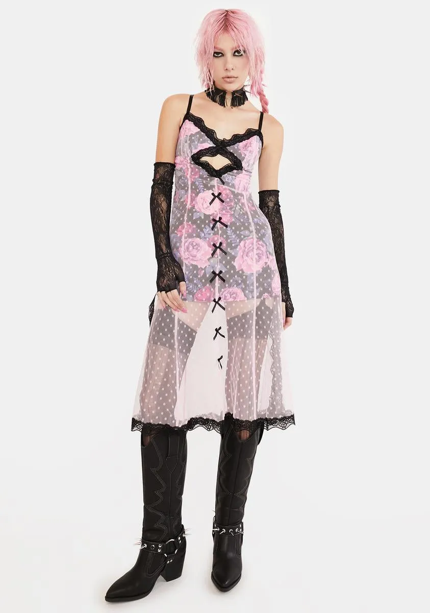 High Class Sheer Midi Dress