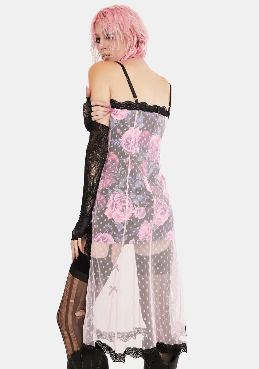 High Class Sheer Midi Dress