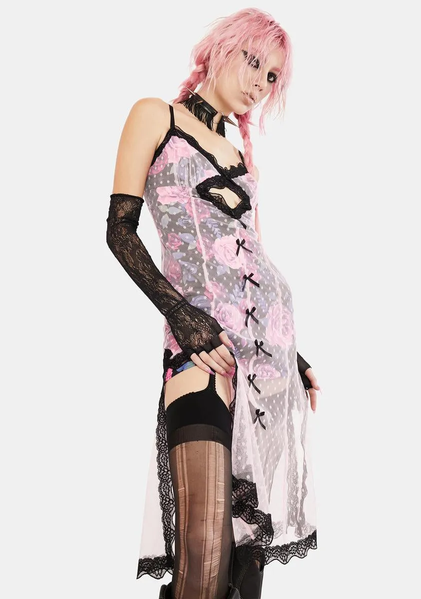 High Class Sheer Midi Dress
