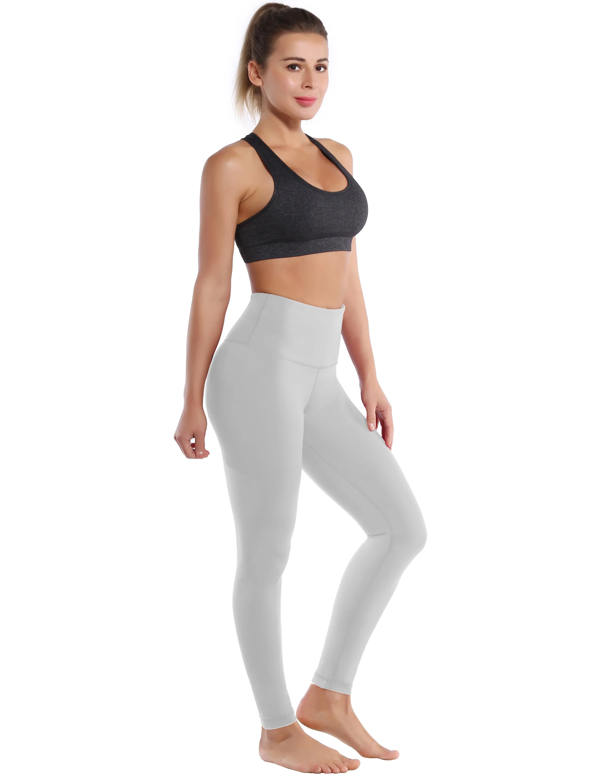 High Waist Tall Size Pants lightgray_Tall Size