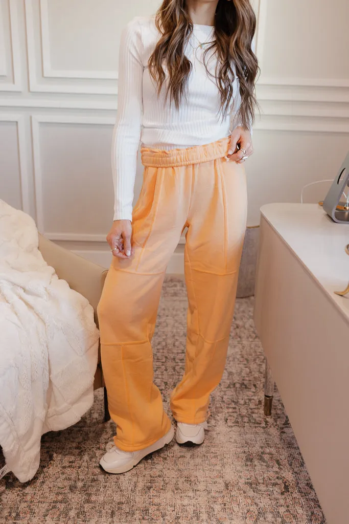 High Waist Wide Leg Drawstring Pants