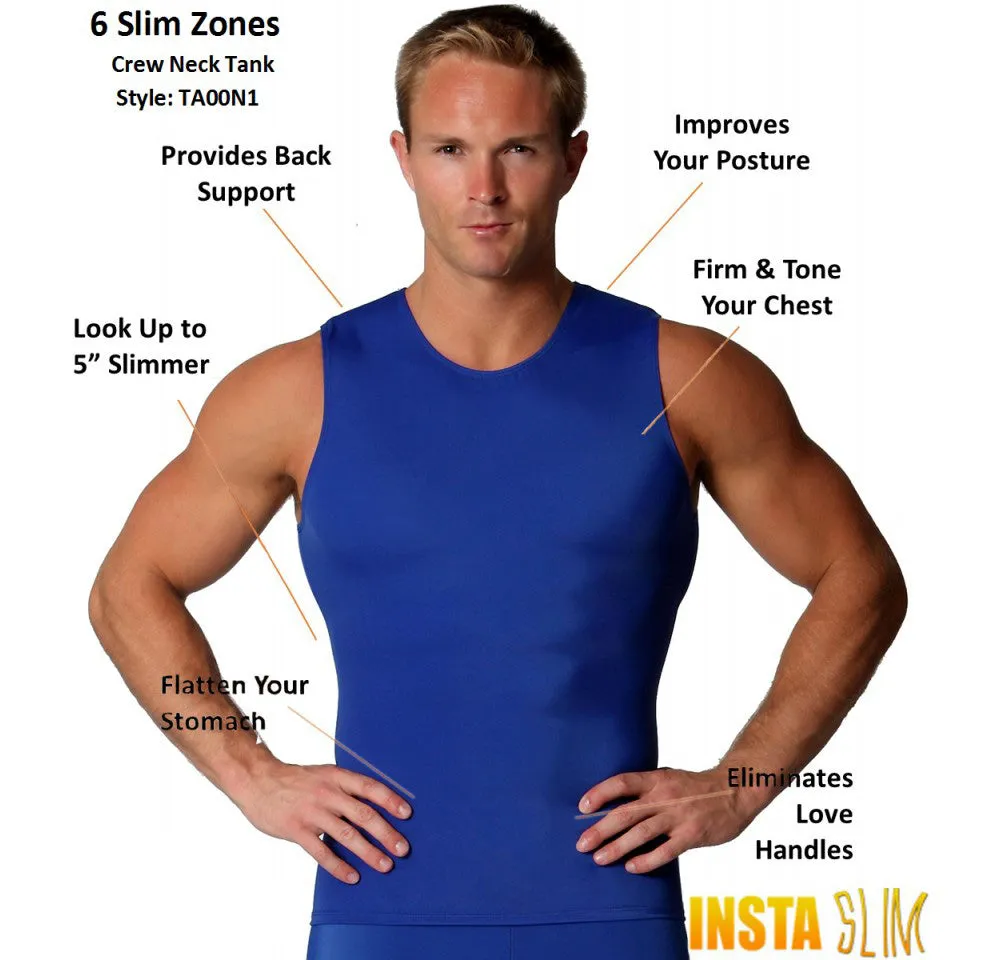 Insta Slim Activewear High Compression Crew Neck Tank TA00N1 by InstantFigure - InstaSlim - InstantRecoveryMD