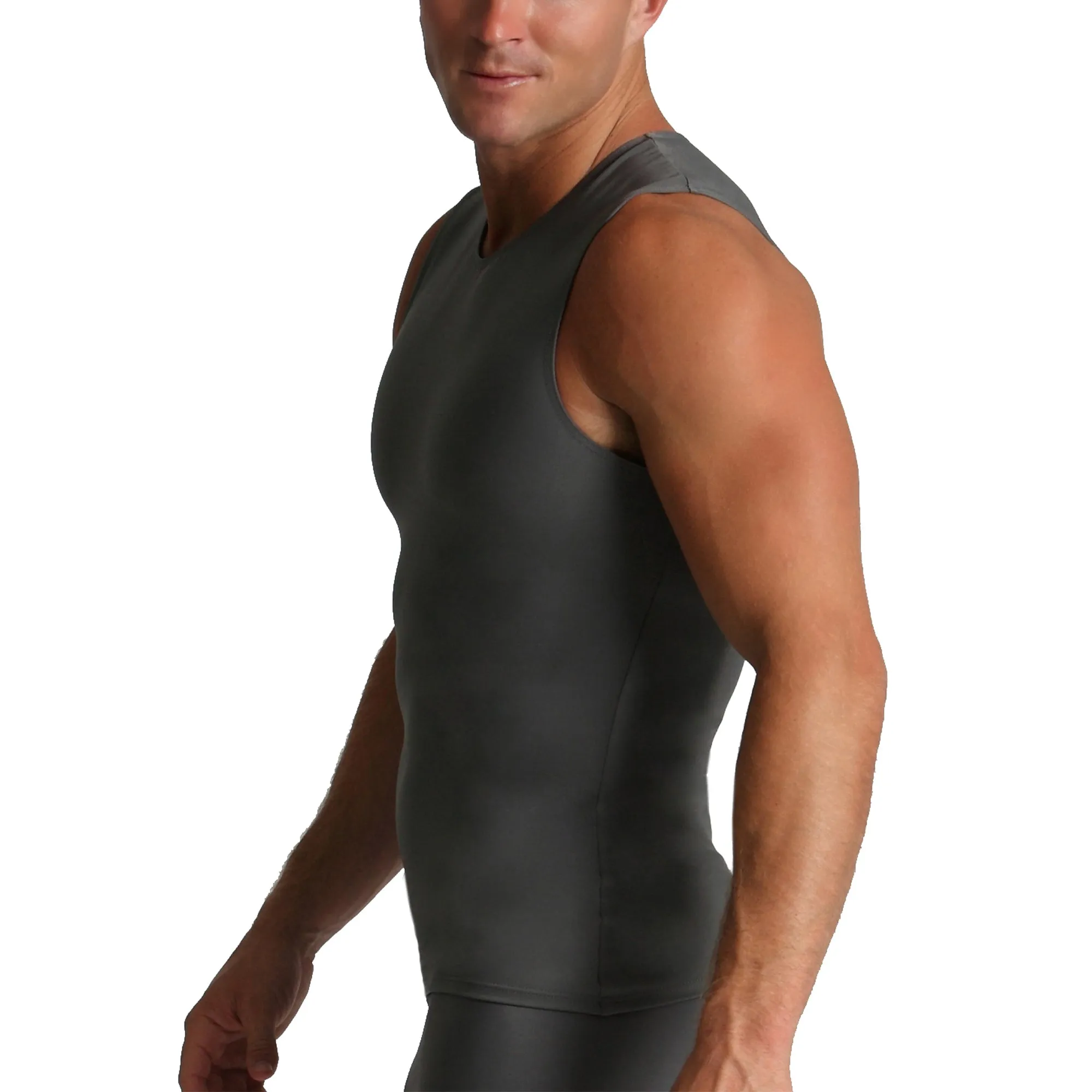 Insta Slim Activewear High Compression Crew Neck Tank TA00N1 by InstantFigure - InstaSlim - InstantRecoveryMD