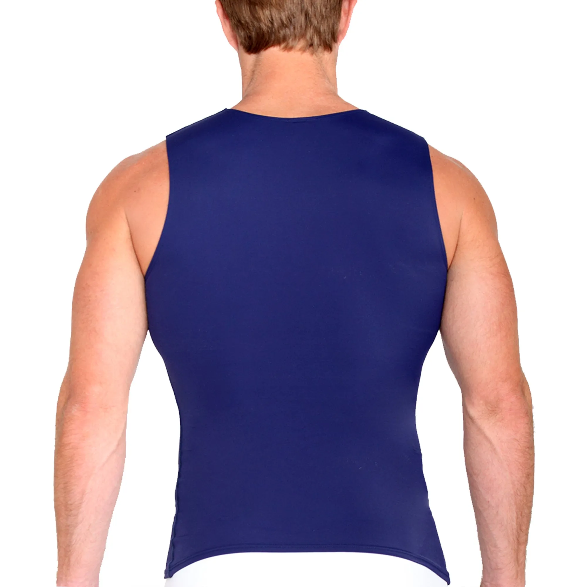 Insta Slim Big & Tall Compression V-Neck Tank VS00N1BT by InstantFigure - InstaSlim - InstantRecoveryMD