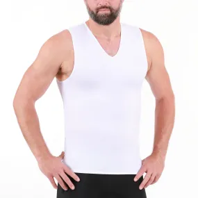 Insta Slim Big & Tall Compression V-Neck Tank VS00N1BT by InstantFigure - InstaSlim - InstantRecoveryMD