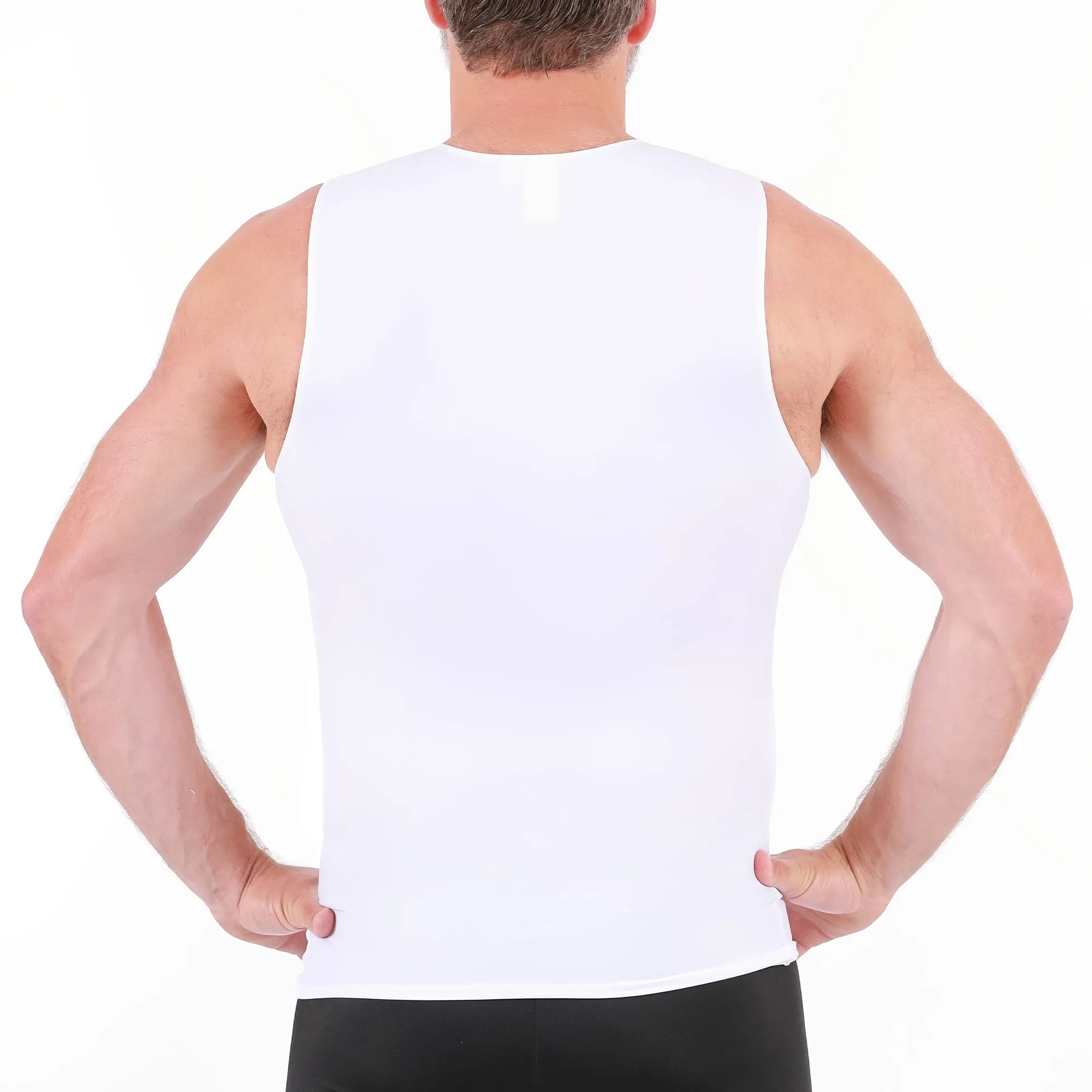 Insta Slim Big & Tall Compression V-Neck Tank VS00N1BT by InstantFigure - InstaSlim - InstantRecoveryMD