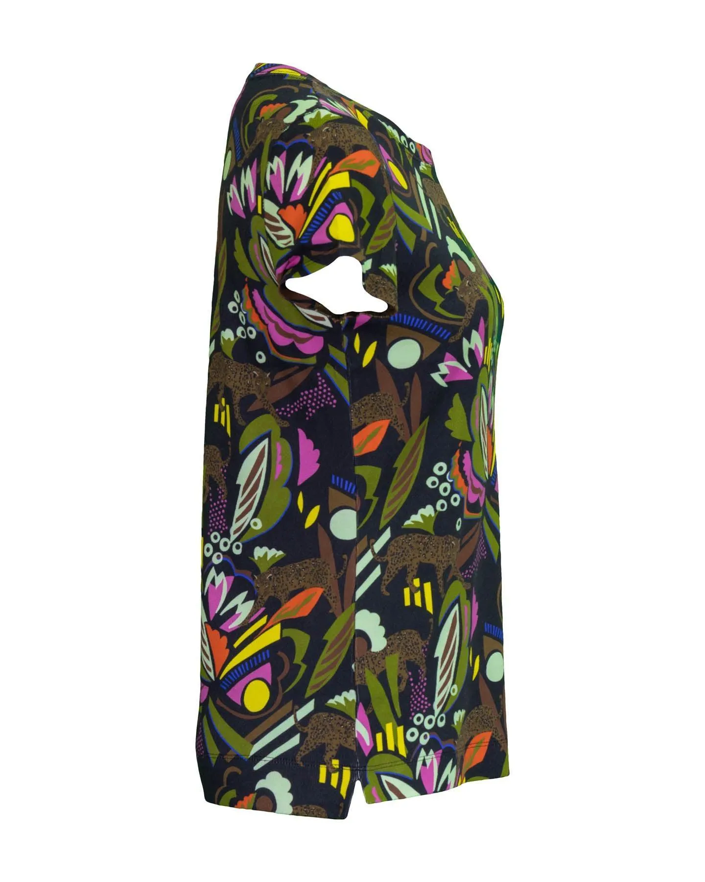 Jacquard Floral Print T-Shirt