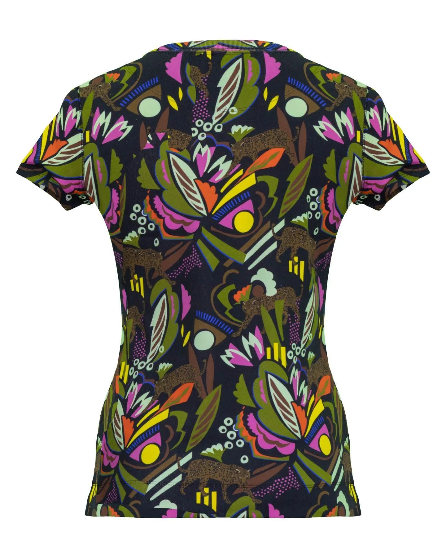 Jacquard Floral Print T-Shirt