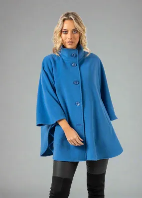 Jimmy Hourihan Short Cape with Pockets | Sky Blue