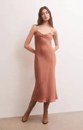 Lark Lux Sheen Slip Midi Dress