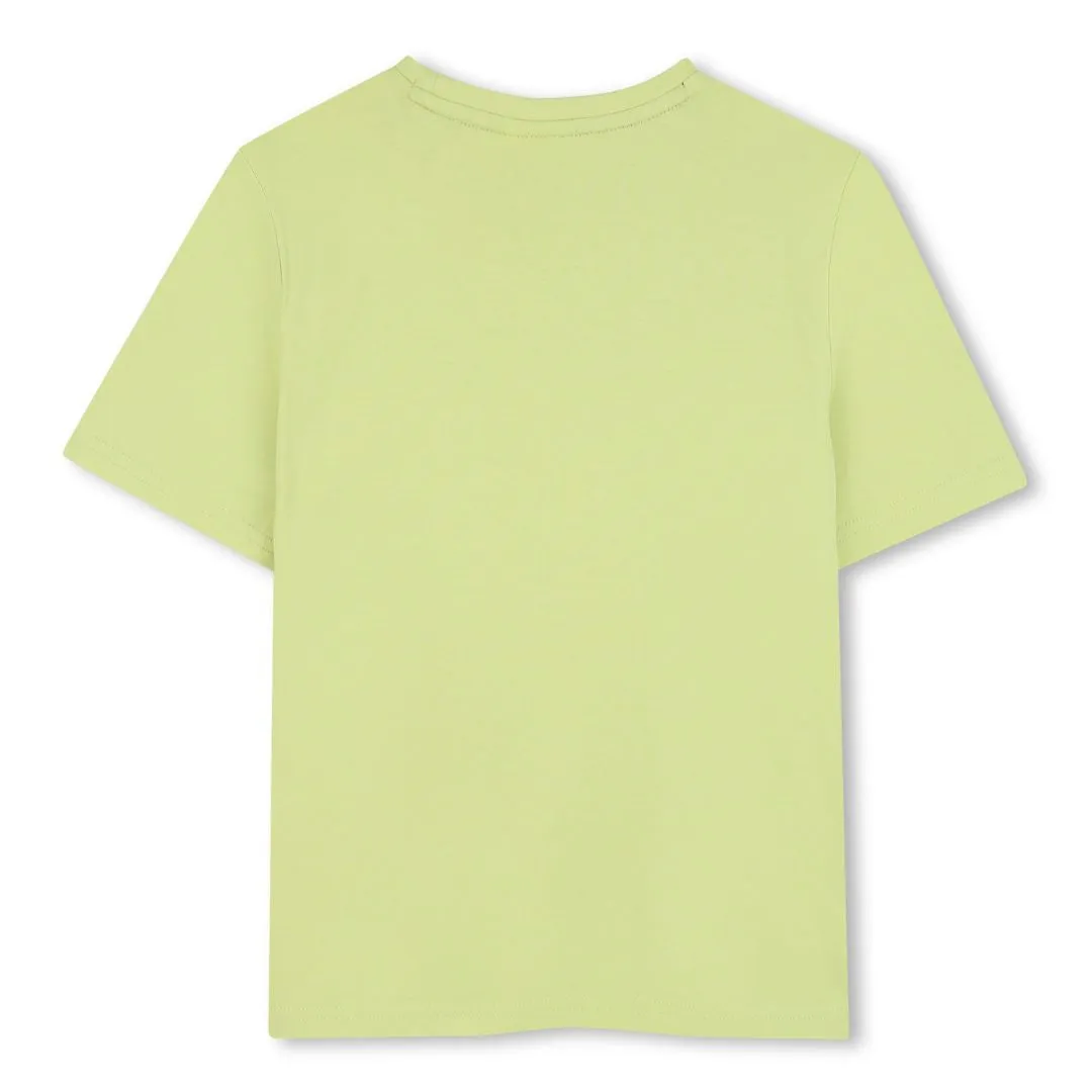 Lime Green Triple Logo T-Shirt