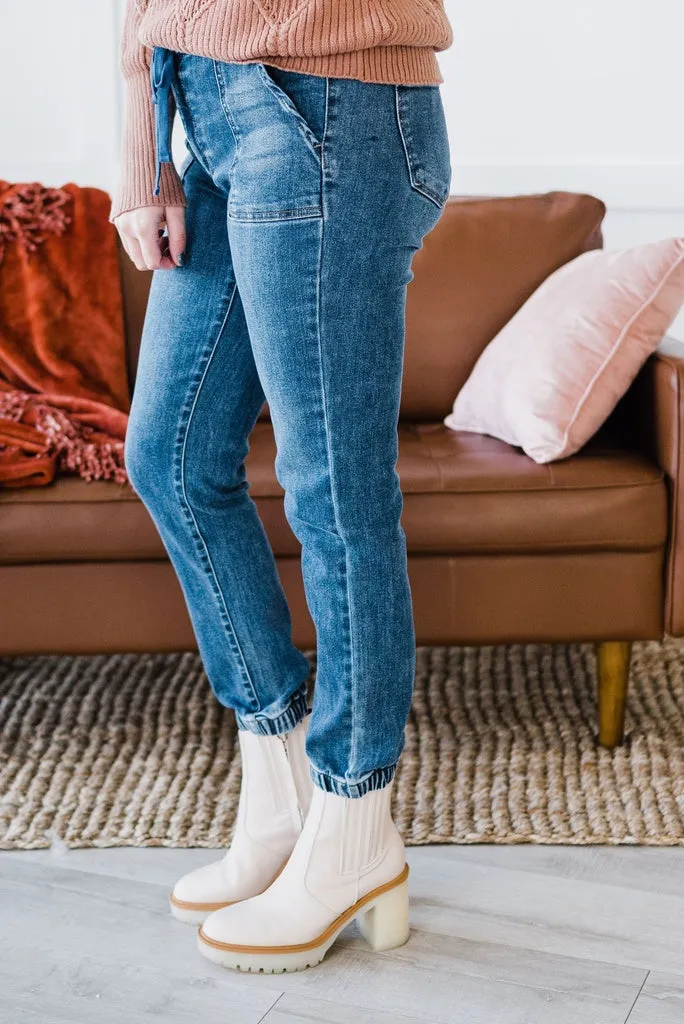 LIVING FREE BEAUTY - Original Impossible to Forget Denim Jogger