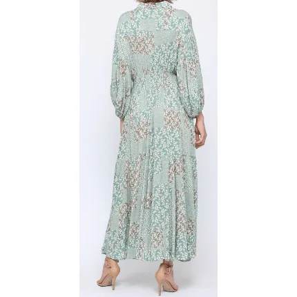 Long Sleeve Mint Maxi Dress