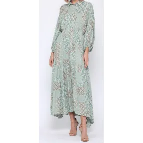 Long Sleeve Mint Maxi Dress