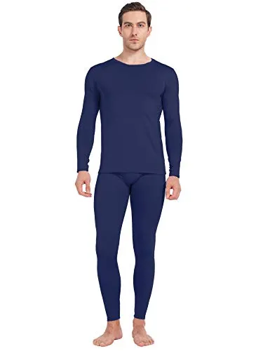 MANCYFIT Thermal Underwear for Men Long Johns Set Fleece Lined Ultra Soft