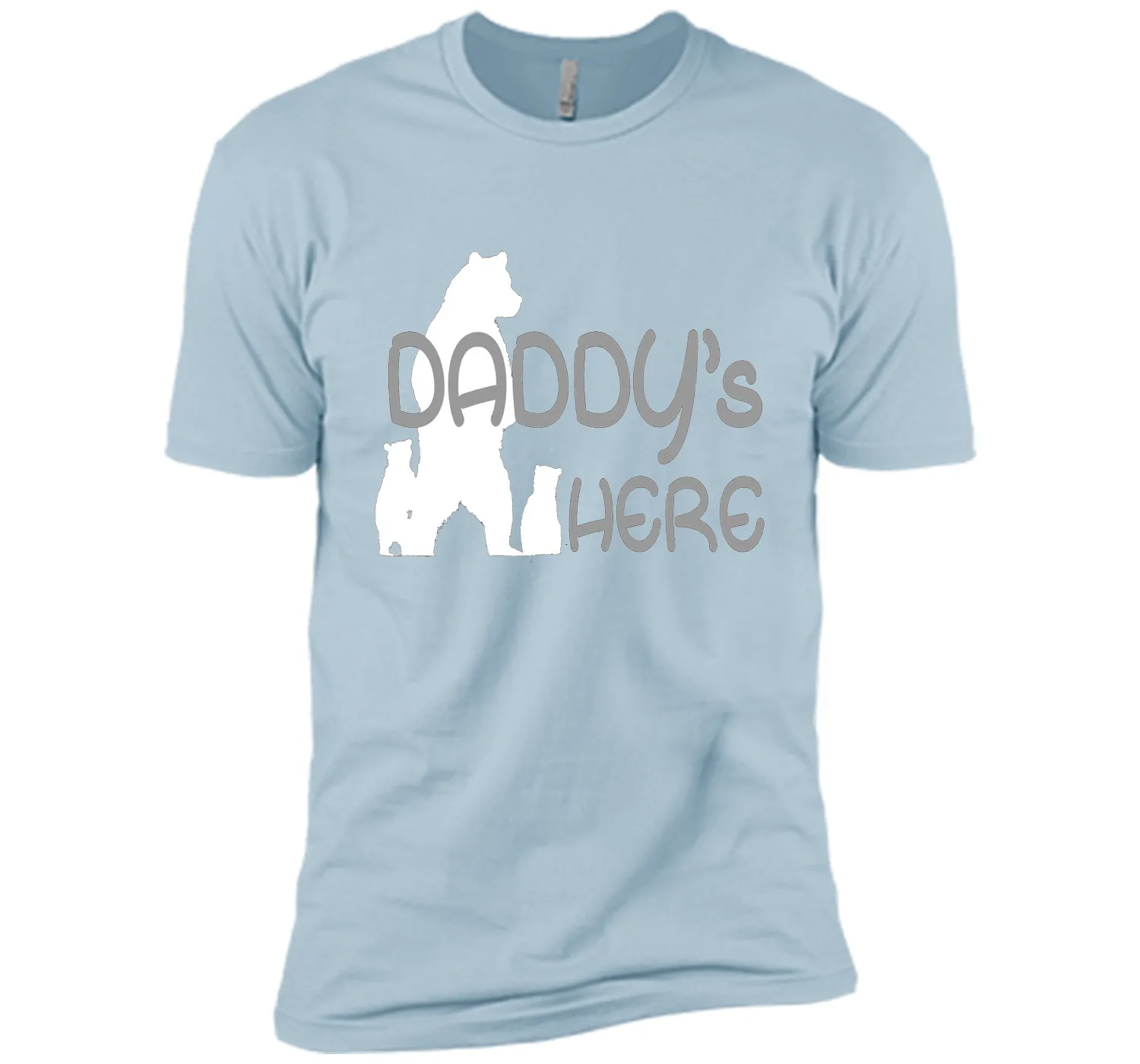 Mens Daddy's Here T-shirt Gift Father's Day