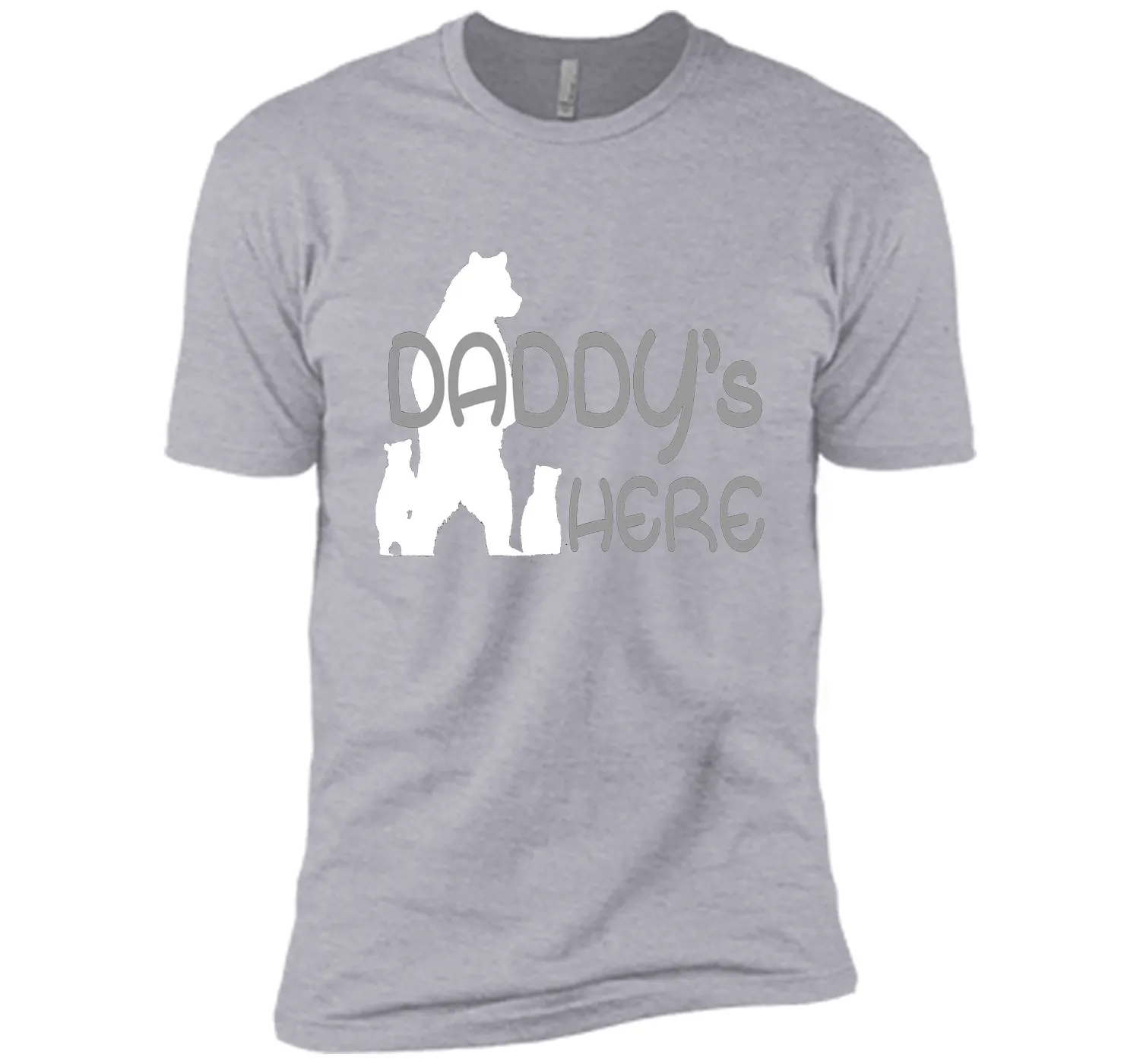 Mens Daddy's Here T-shirt Gift Father's Day