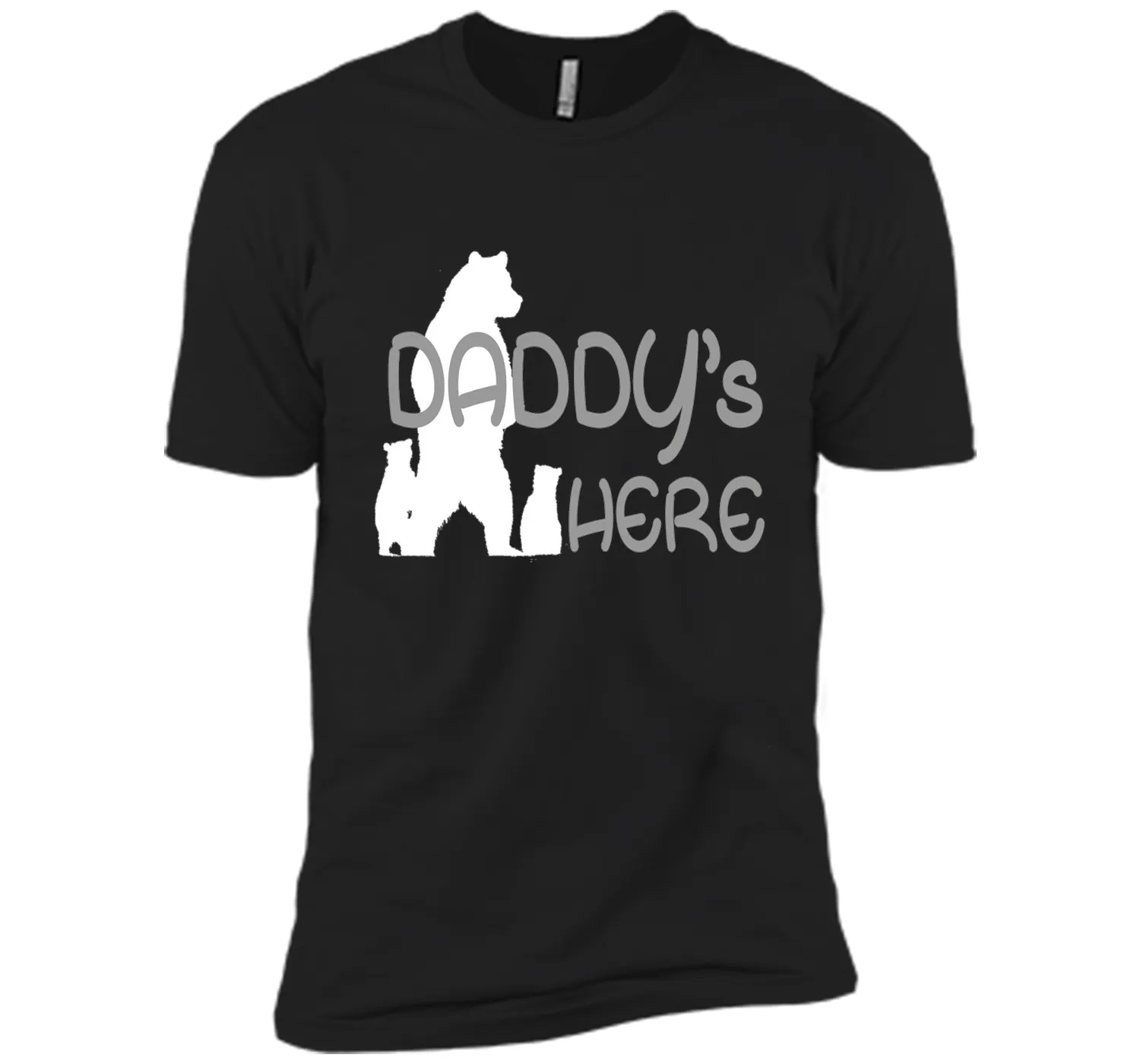 Mens Daddy's Here T-shirt Gift Father's Day