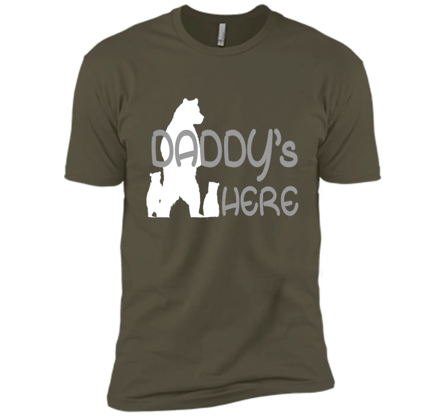 Mens Daddy's Here T-shirt Gift Father's Day
