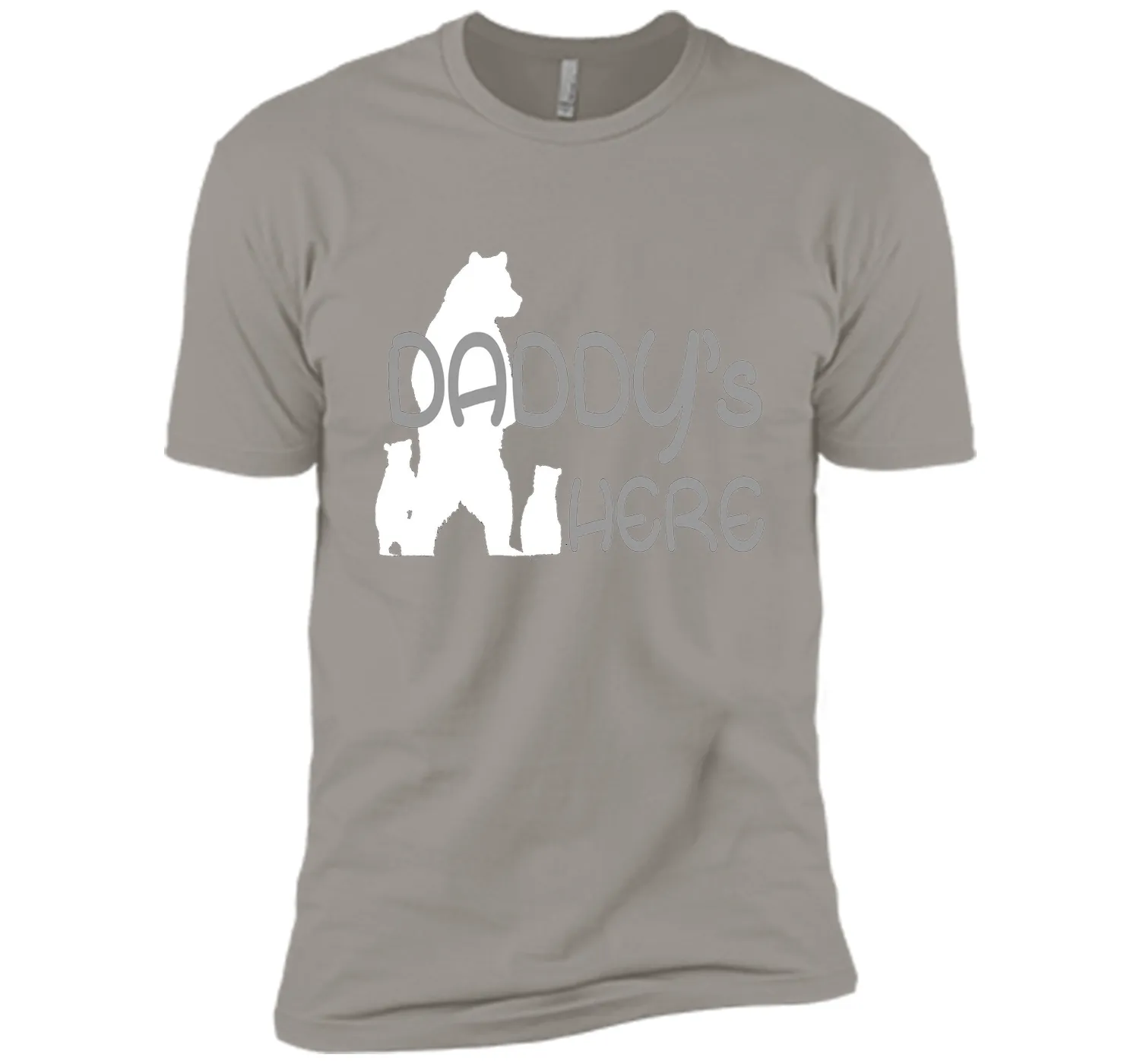 Mens Daddy's Here T-shirt Gift Father's Day