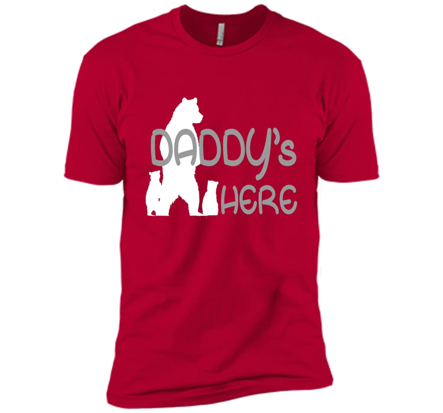 Mens Daddy's Here T-shirt Gift Father's Day