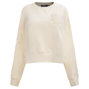 MLB CHICAGO WHITE SOX NEUTRAL WOMEN'S CREWNECK (EGGSHELL)