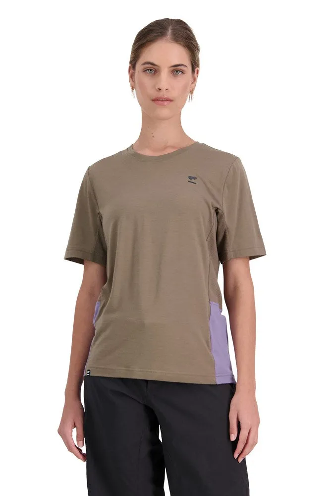 Mons Royale Tarn Merino Shift T-Shirt Walnut/Thistle