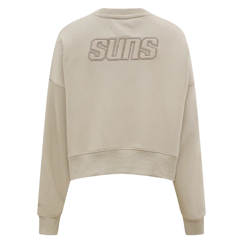 NBA PHOENIX SUNS NEUTRAL WOMEN'S CREWNECK (TAUPE)
