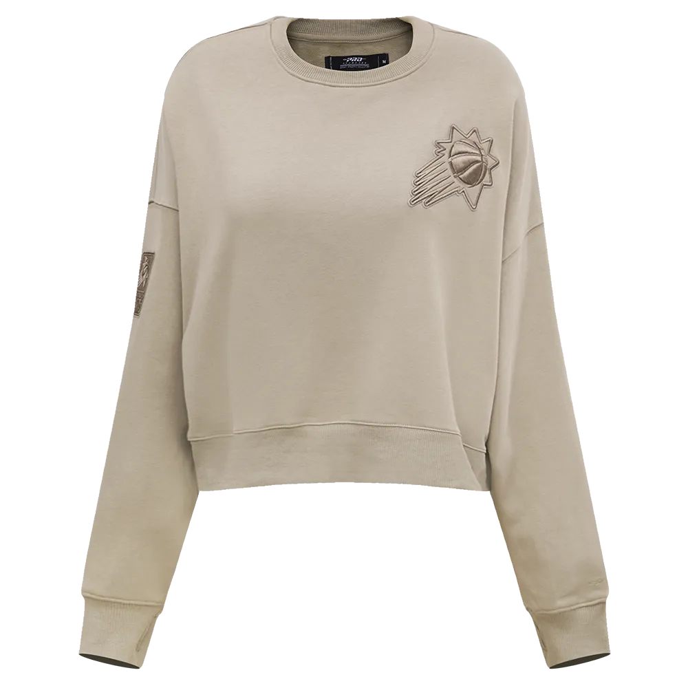 NBA PHOENIX SUNS NEUTRAL WOMEN'S CREWNECK (TAUPE)