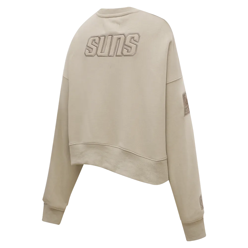 NBA PHOENIX SUNS NEUTRAL WOMEN'S CREWNECK (TAUPE)