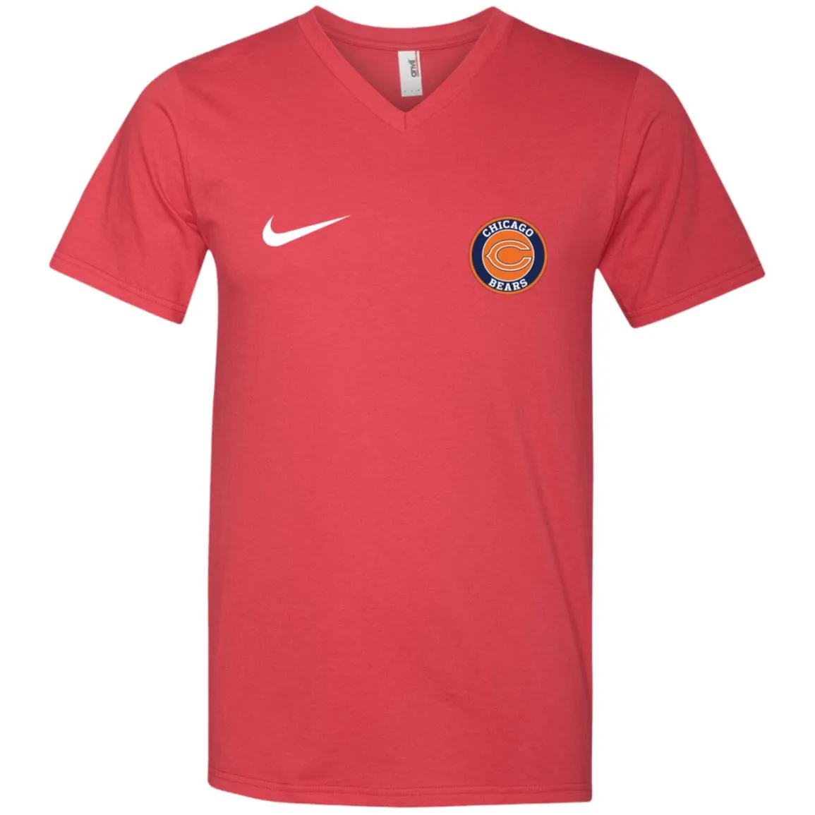 Nike Chicago Bears Nfl Football Men V-Neck T-Shirt