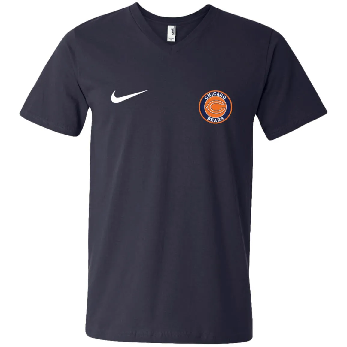 Nike Chicago Bears Nfl Football Men V-Neck T-Shirt