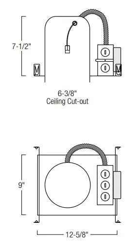 Nora NHMIC2-609 6" Marquise II IC Air-Tight New Construction Housing
