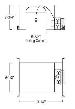 Nora NHMICD2-615 6" Marquise II IC Air-Tight Double Wall New Construction Housing