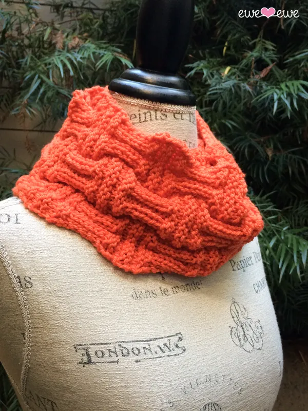 Or'ange Appeal Cowl PDF Knitting Pattern