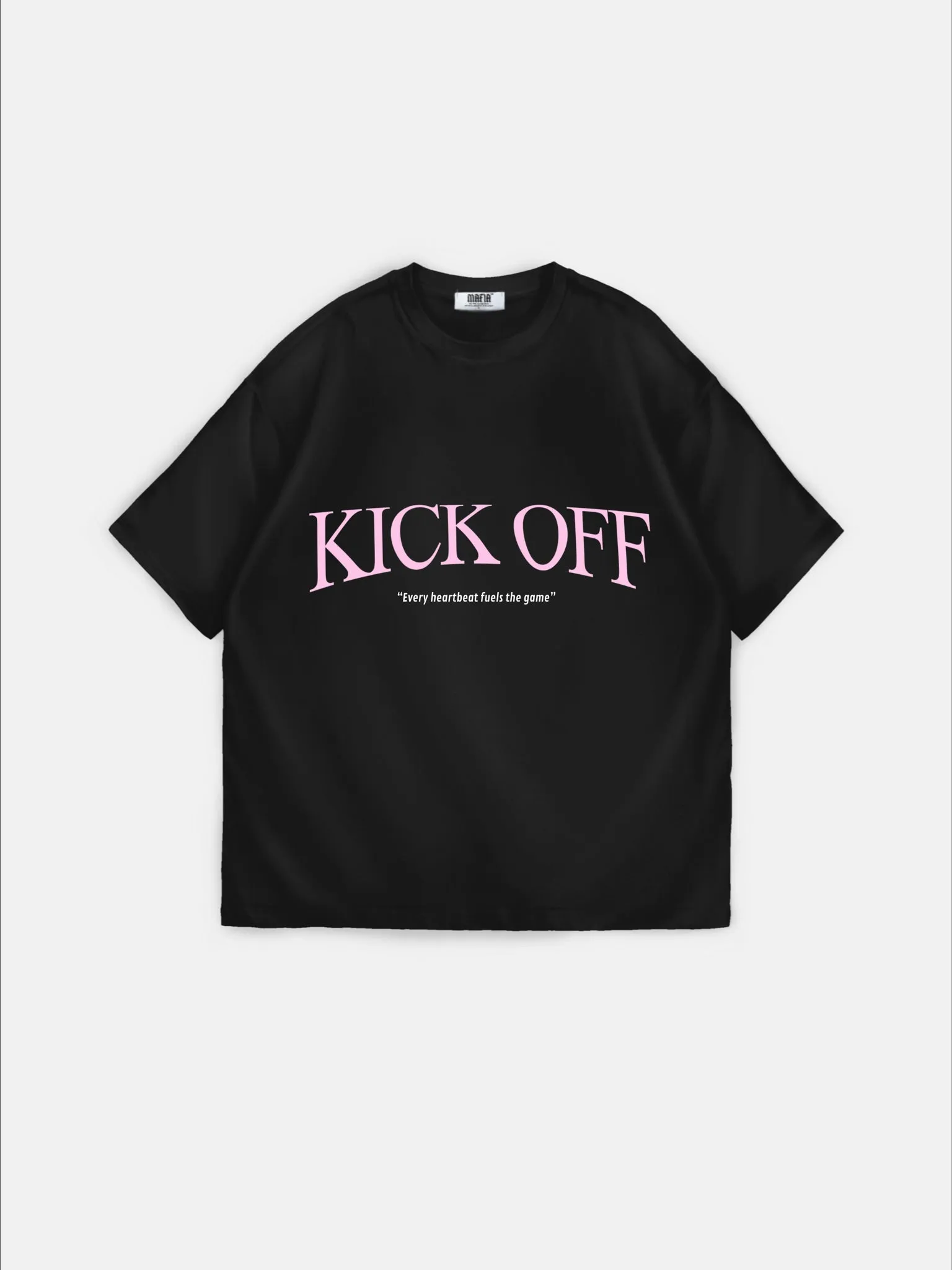 Oversize 'Kick Off‘ T-Shirt - Black
