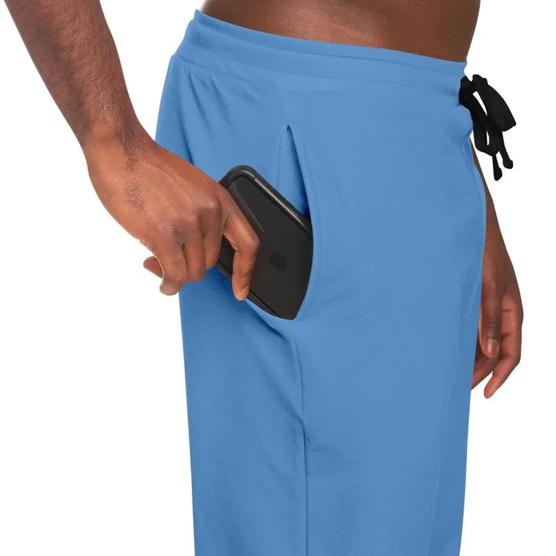 Pastel Blue Joggers | Unisex | with PLUS sizes | Bright Pastel Blue | C60M30Y0K0