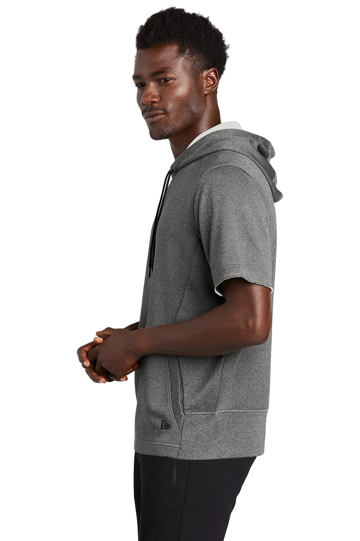 Performance Terry Short Sleeve Hoodie / Graphite / Cape Henry Strength & Conditioning