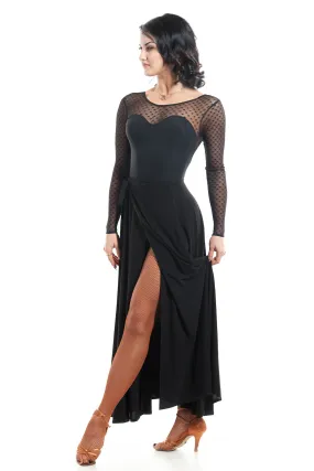 "Long Wrap" Black Dance Skirt