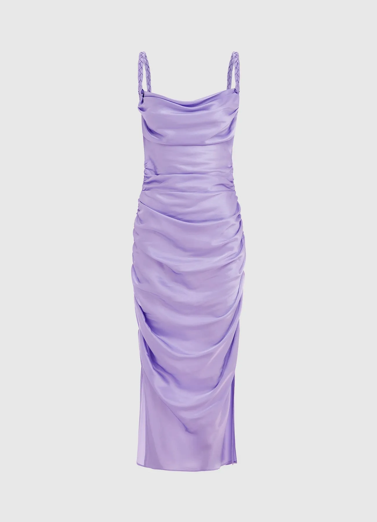 Rachel Cowl Neck Slip Dress - Lilac