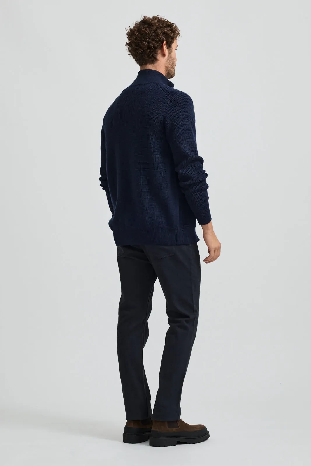 RIBBED FULL ZIP