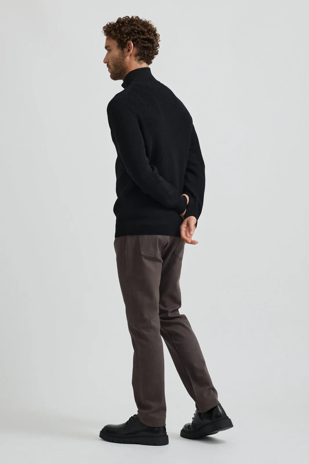 RIBBED FULL ZIP