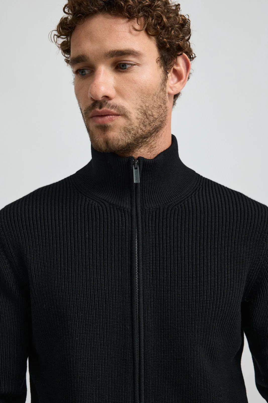 RIBBED FULL ZIP