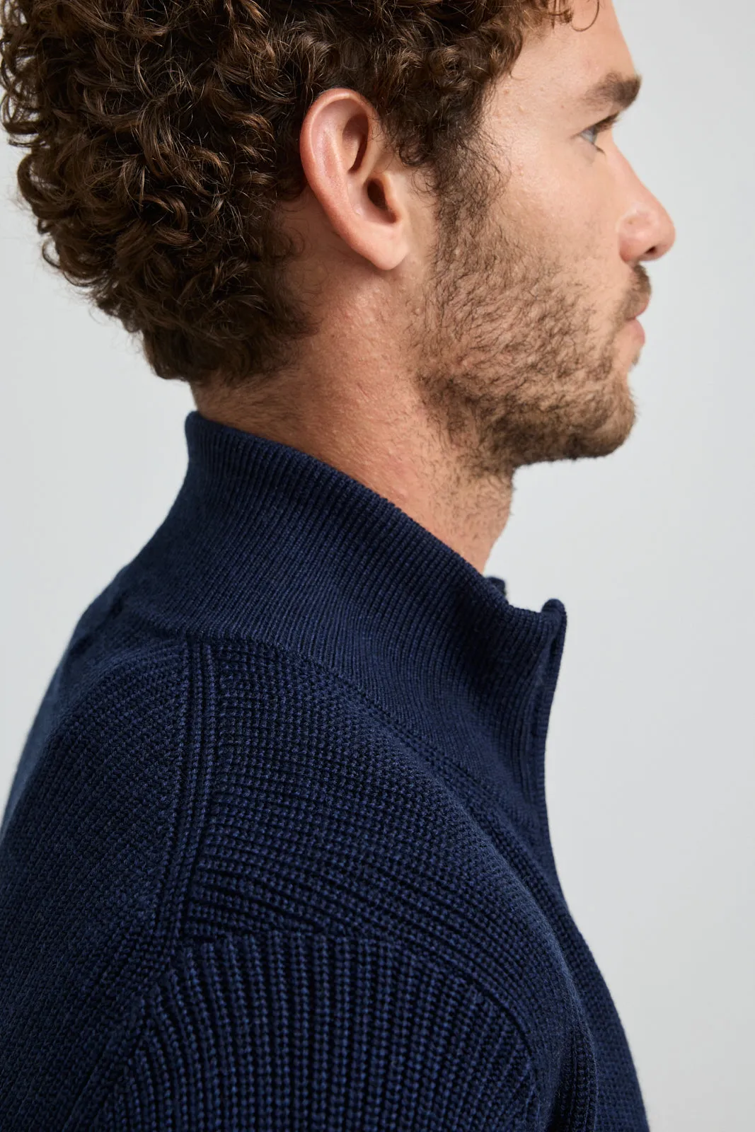 RIBBED FULL ZIP