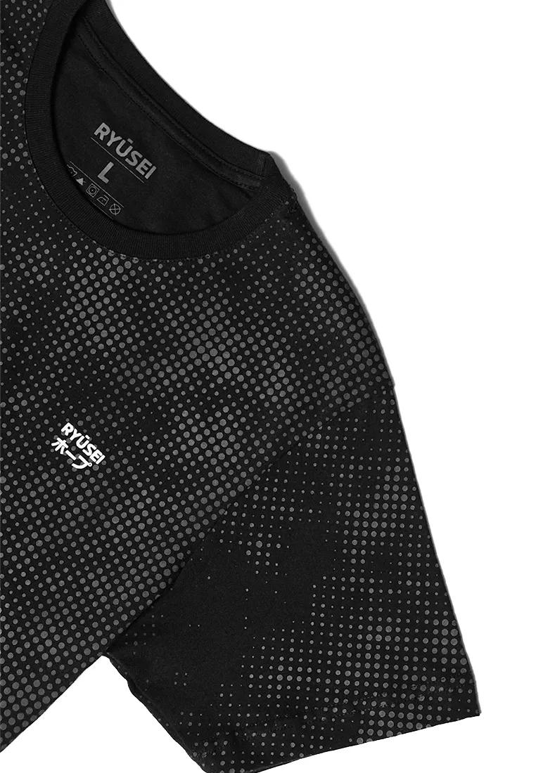 Ryusei Kaos Pria Hanaki FP Black