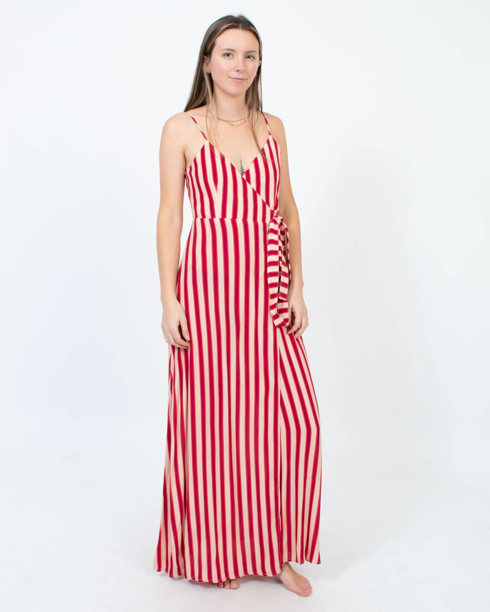 Striped Wrap Dress