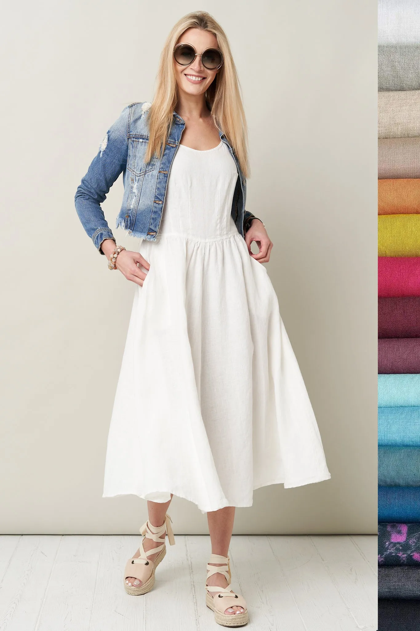 Summer linen dress Simone