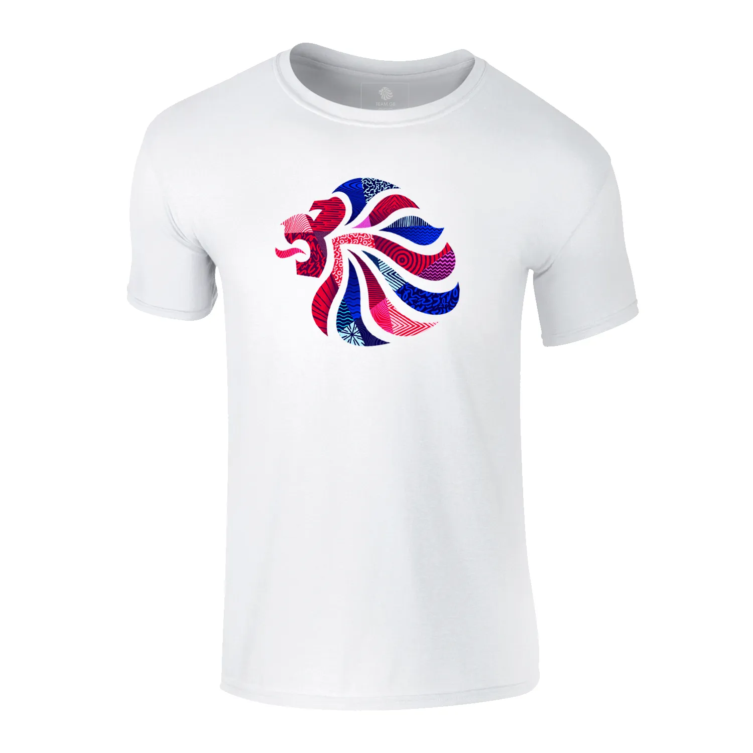 Team GB Abstract Lion Kid's Cotton T-shirt