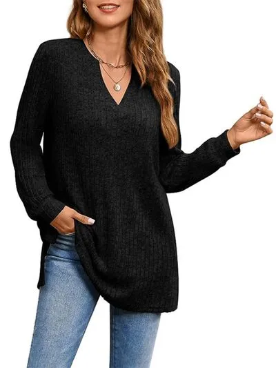 TEEK - Slit Notched Pocketed T-Shirt