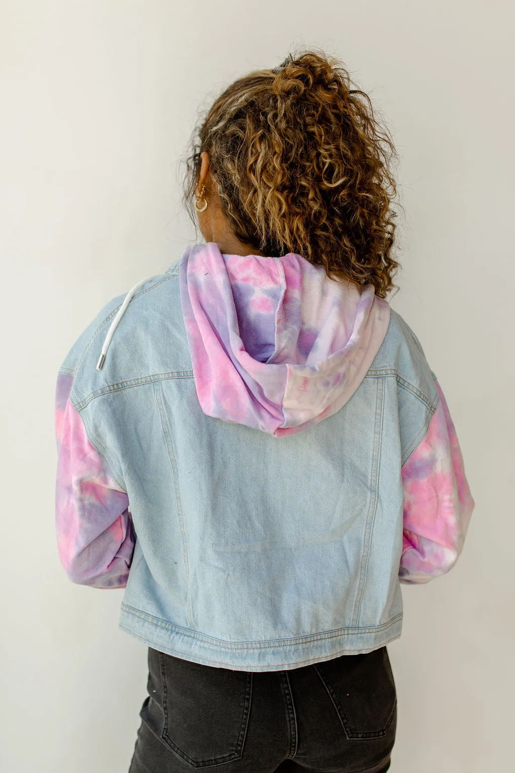 tie dye denim jacket
